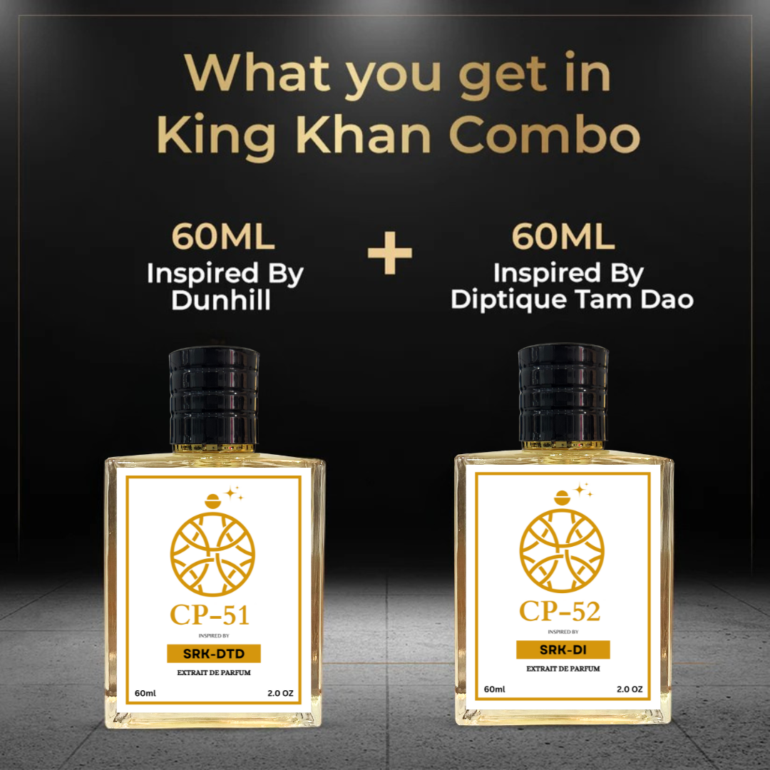 King Khan Perfume ( Inspired By DIPTQUE TAMDAO & DUNHILL ICON) Pack Of Two Perfumes