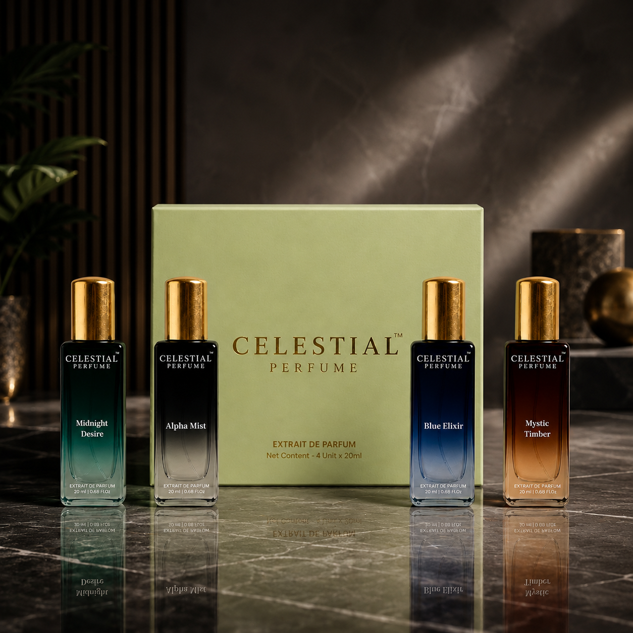 Luxury Perfume Gift Set For Him - 4 x 20ml