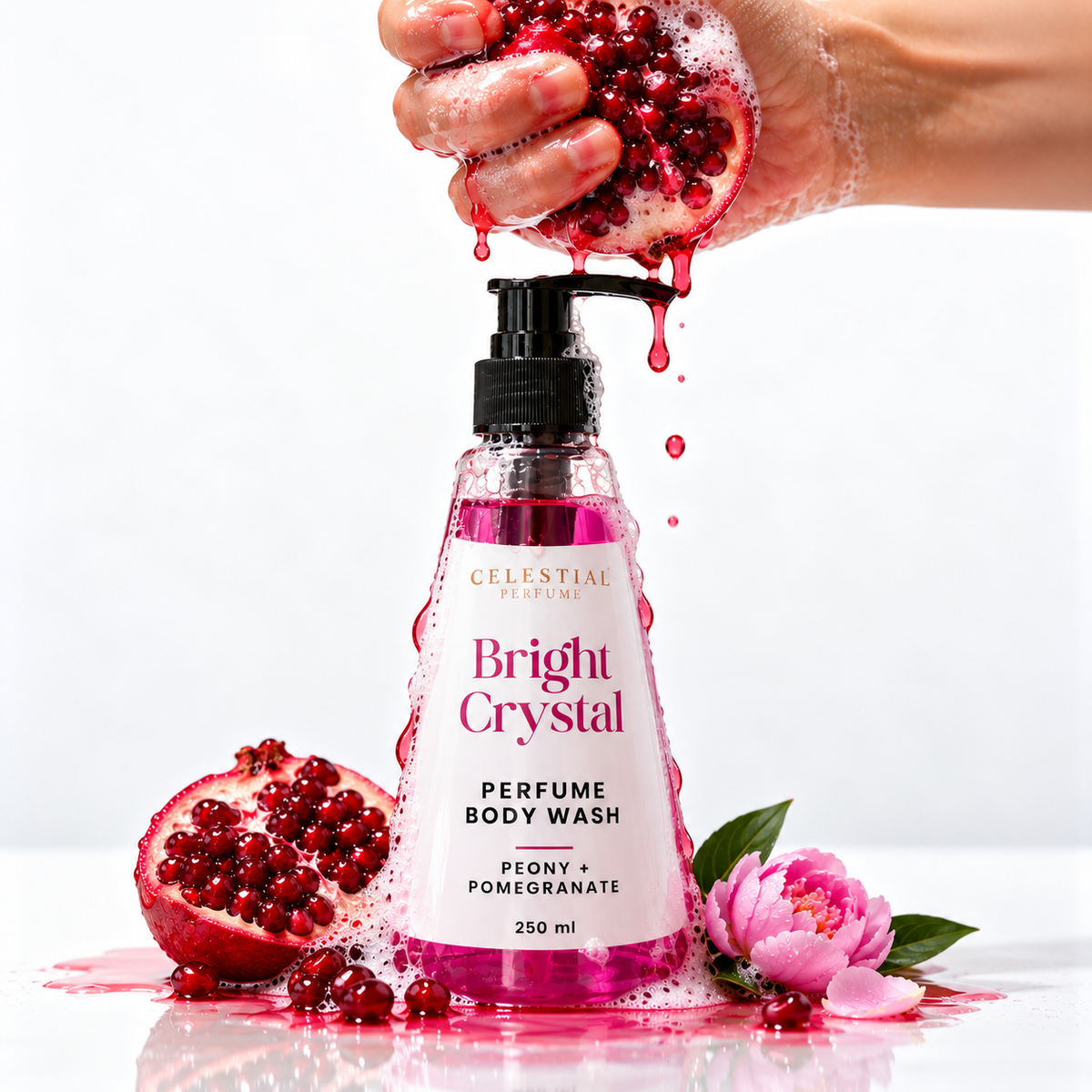 Bright Crystal Perfume Body Wash With 5% Niacinamide & Glycerin