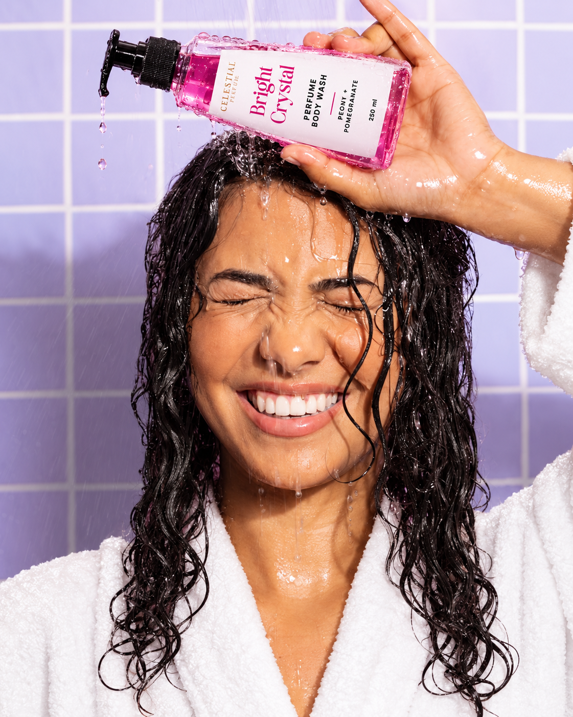Bright Crystal Perfume Body Wash With 5% Niacinamide & Glycerin