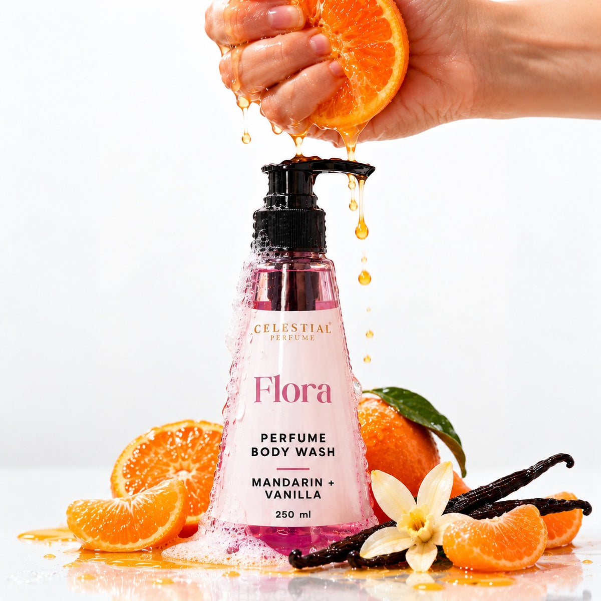 Flora Perfume Body Wash With 5% Niacinamide & Glycerin